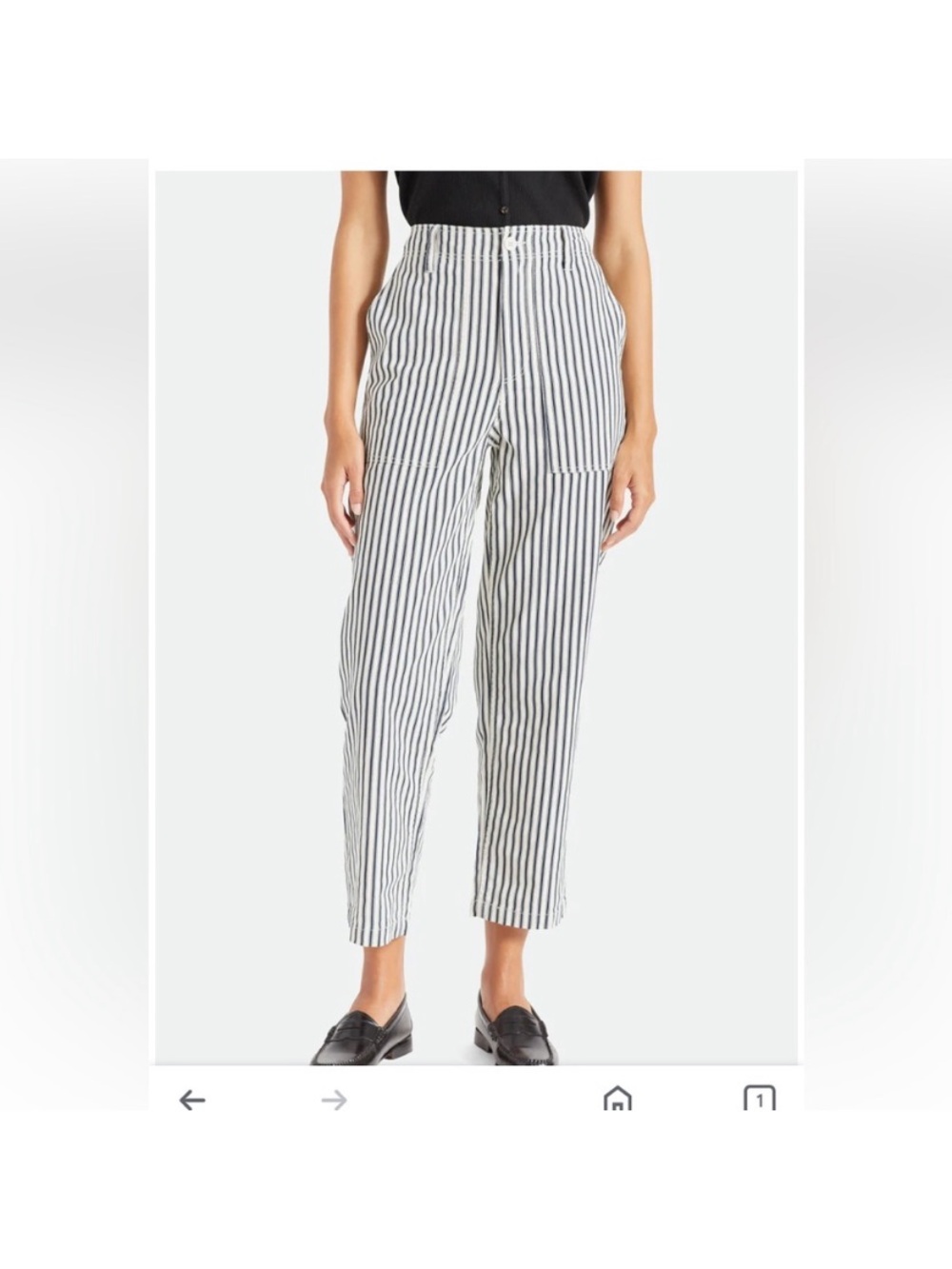 Brixton striped pants size 26